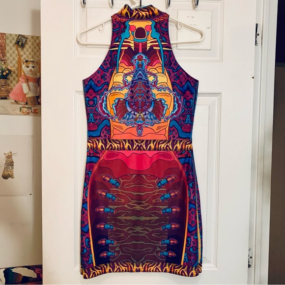 Vibrant Multicolor Women's Dress - Picture 2 of 2